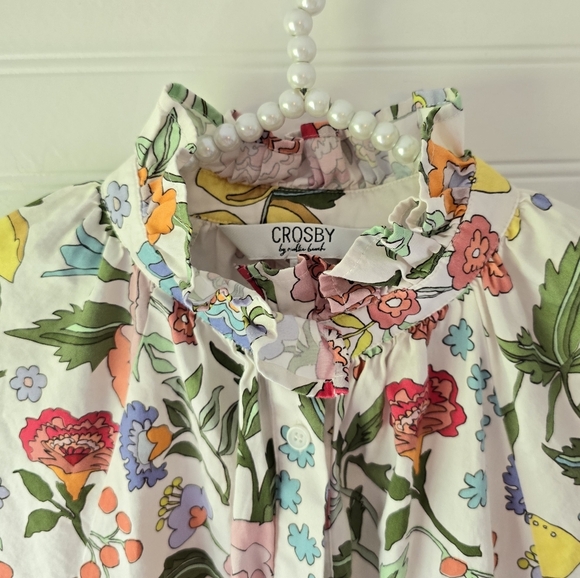 Crosby by Mollie Burch Billie Blouse in Lemon Verbena Medium - Picture 8 of 13